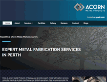 Tablet Screenshot of acornmetal.com.au
